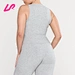 high neck racerback tank